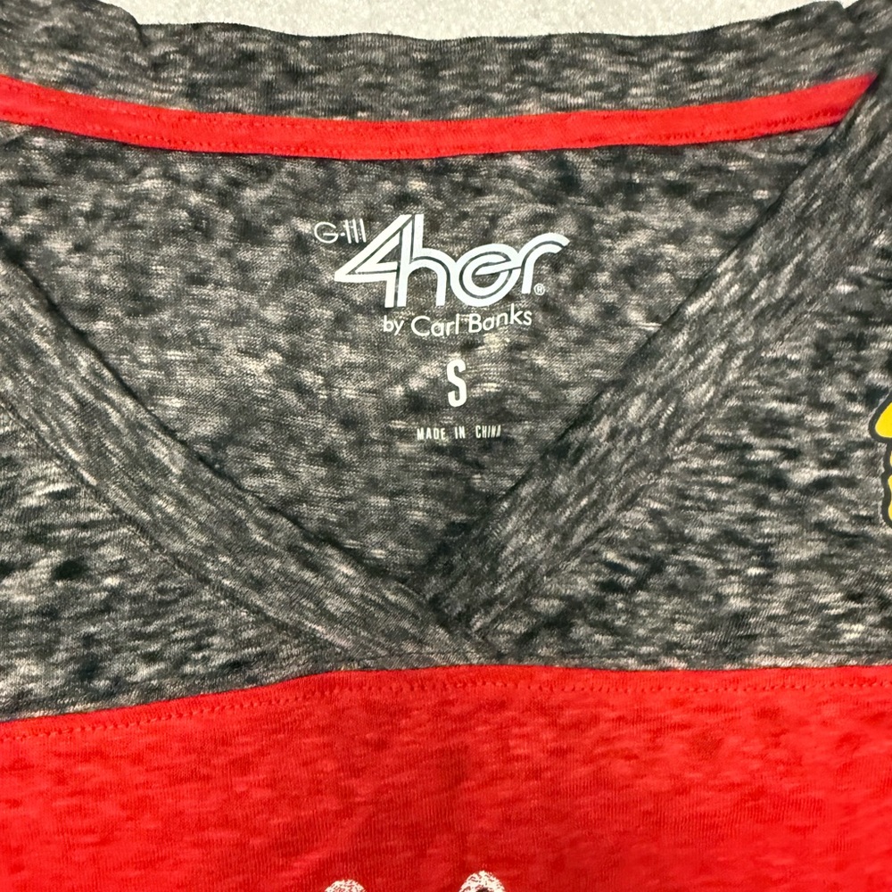 NWOT Chicago Blackhawks Women Red Long Sleeve Shirt - Picture 3 of 6